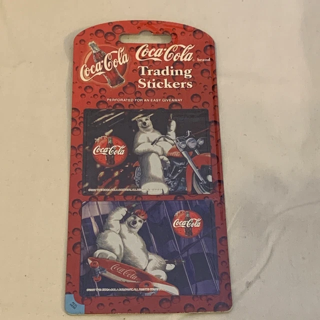 Coca Cola Trading Stickers Coke Polar Bears Mello Smello 1998 - 63511