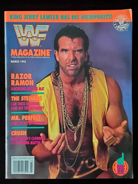 WWF WORLD WRESTLING Federation WWE Magazine March 1993 Razor Ramon w ...