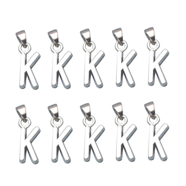20 pcs DIY pendant charms Diy Handwerk Silber Initial Anhänger Schmuck Machen An