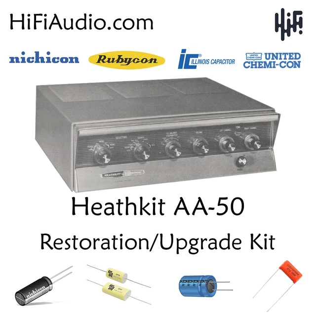 HEATHKIT AA50 AMP restoration kit service recap capacitor fix rebuild