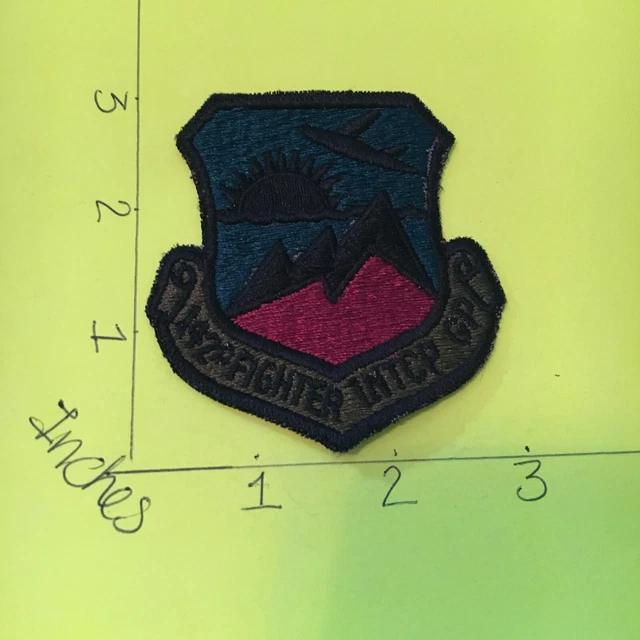 USAF 142nd Fighter Interceptor Group SQUADRON subdued Patch 5/8/23