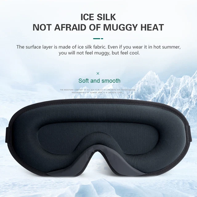 Eye Mask for Sleeping 3D Contoured Cup Blindfold Concave Molded Night Sleep   G*