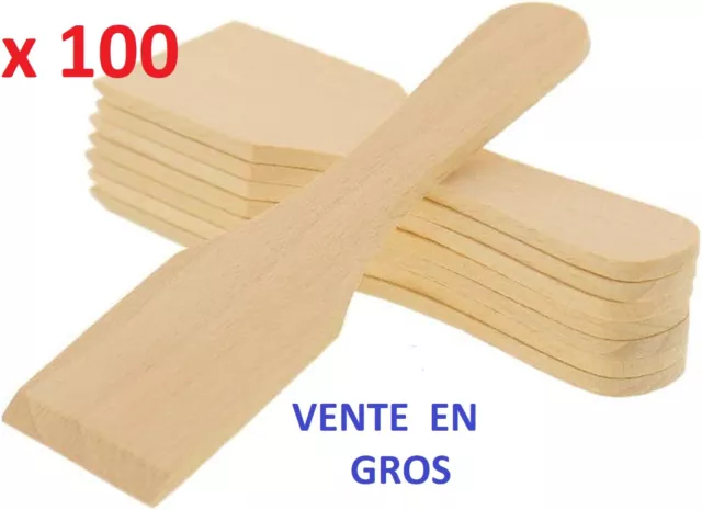 LOT DE 8 SPATULES A RACLETTE EN BOIS DE HÊTRE 13 cm EUR 8,50 - PicClick FR