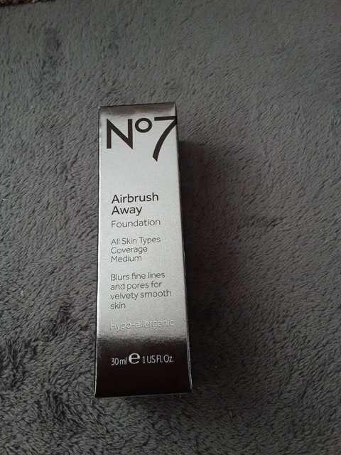 2x nuovi con scatola n. 7 AIRBRUSH AWAY FOUNDATION - Toffee 30 ml IPOALLERGENICO