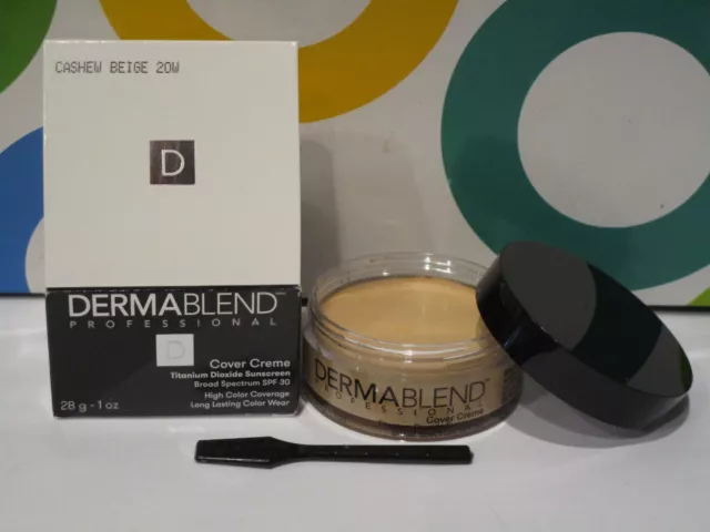 Dermablend ~ Cover Creme High Color Coverage ~ Cashew Beige 20 W ~ 1 Oz