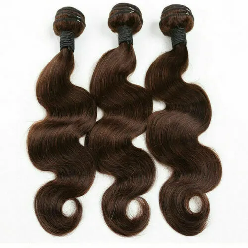 3/4/5Bundles Peruvian Virgin Human Hair 2## Dark Brown Body Wave 12Aa Fast Ship