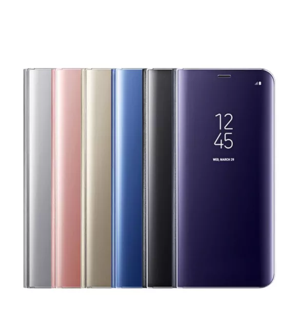 Funda Carcasa Huawei P Smart Enjoy 7S Flip Espejo Con Tapa Sostenible Stand Case