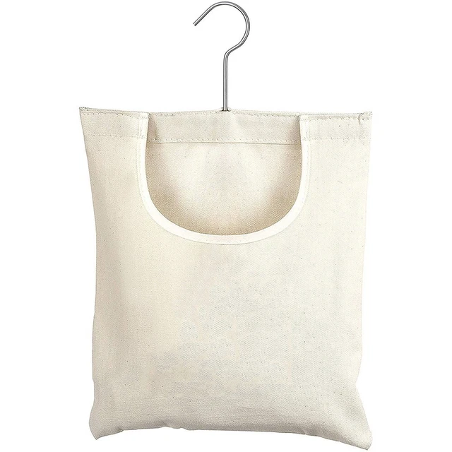 Borsa portaoggetti adatta per cucina bagno beige colore tela borsa appesa