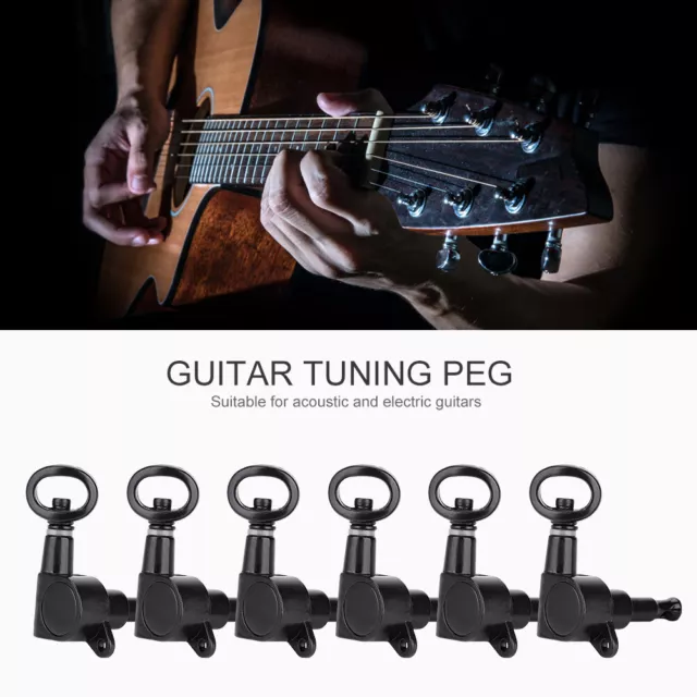 Hollow Handle Tuning Pegs Locking Machine Heads For Acoustic Electric Guitar US