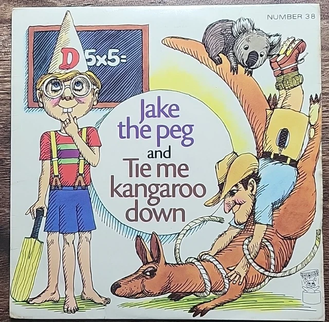JAKE THE PEG/TIE Me Kangaroo Down 1970 7" Single NICHT Rolf Harris