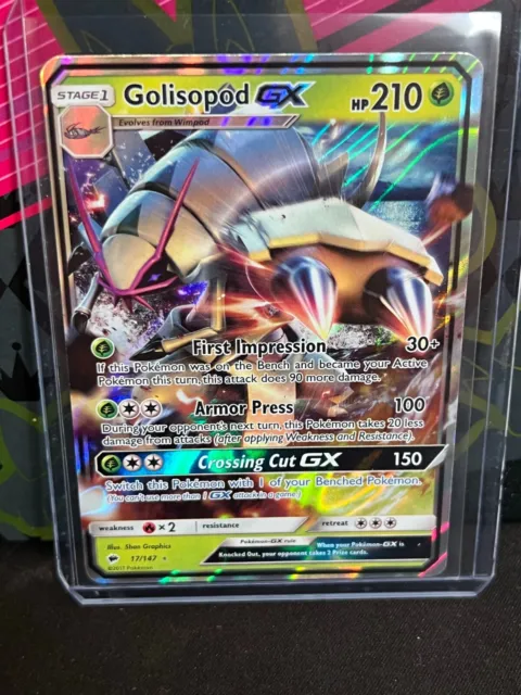 Pokémon TCG | Golisopod GX | Burning Shadows 17/147 (NM-M)
