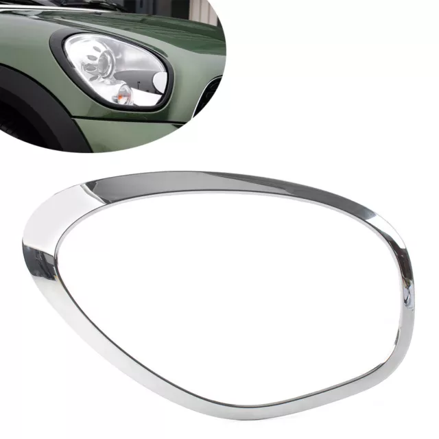 Car Headlight Ring Bezel Surround Cover Fit BMW Mini Cooper R60 Countryman 11-16