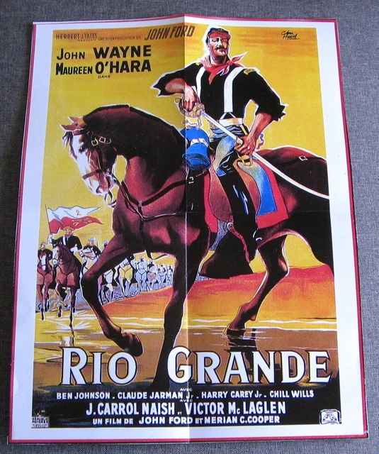 affiches de cinéma - JOHN WAYNE - Rio Bravo - Rio Grande - El Dorado - John Ford 2