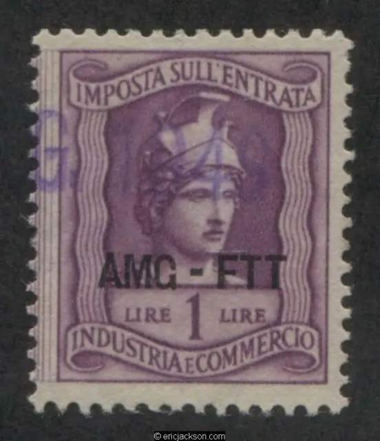 Trieste Industry & Commerce Revenue Stamp, FTT IC98 right stamp, used, VF