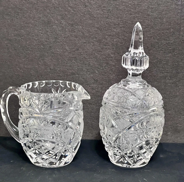 Vintage Imperlux Sugar Bowl w/Lid And Creamer Primrose 1980’s