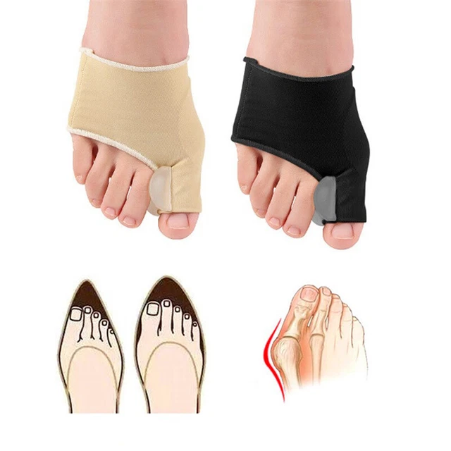 2 piezas Almohadilla Hallux Punta de juanete Protector Tela Enderezador Corrector Punta Grande