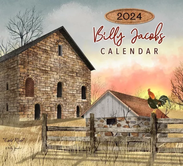 NEWPRIMITIVEBILLY JACOBS 2024WALL CALENDARRustic FarmhouseFREE