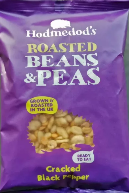 4x300g Hodmedod's Roasted Yellow Peas Fava Beans Pepper Hodmedods Snacks Packs