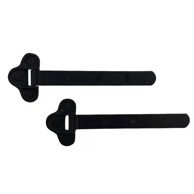 Pair of Small Cast Iron Barn Door Strap Hinges