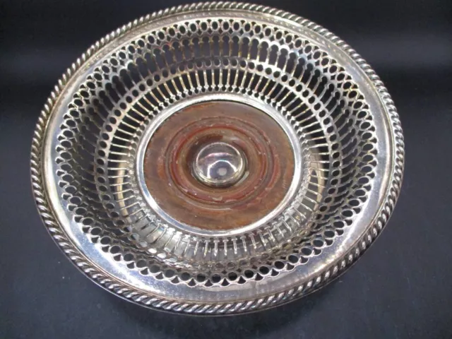 Antique Victorian Sheffield Silver Wine Bottle Coaster Holder