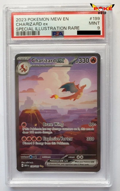 199/165 CHARIZARD EX : Special Illustration Rare Card : SV03.5 151 MINT ...