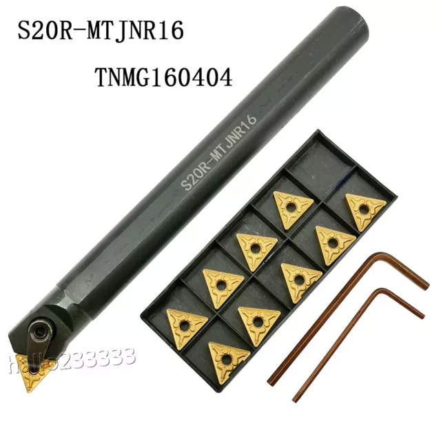 3/4'' x 8'' S20R-MTJNR16 Indexable Boring Bar Turning Tool Holder+TNMG331 insert