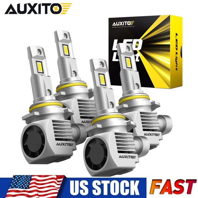 AUXITO LED Headlight Kit Bulbs Plug&Play 9005 9006 High Low Beam Ultra White NEW