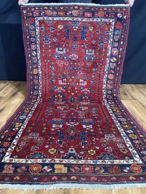 Alter Handgeknüpfter Perser Orientteppich Old Lilian Sarough Mahal Rug 190x105cm