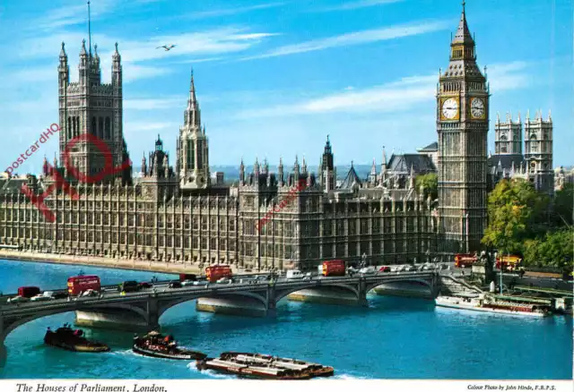 Picture Postcard-:London, the Houses of Parliament [John Hinde]