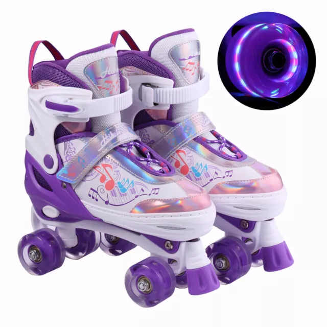 Kinder Rollschuhe Kinderrollschuhe Rollerskates 27-38 Retro Skate für Jugend