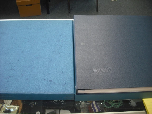 2 Linder Mint Sheet File Albums w/Slip Cases, Used, Great Shape 2 Linder Mint Sheet File Albums w/Slip Cases, Used, Great Shape