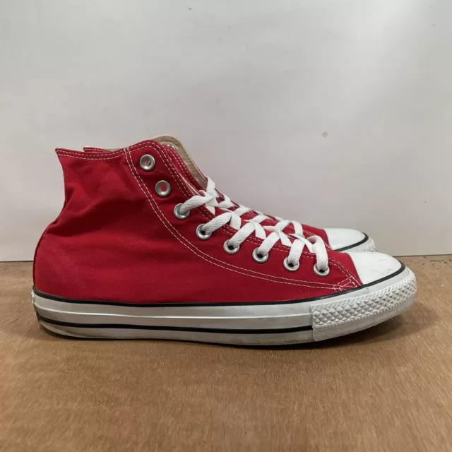 Converse Chuck Taylor All Star Women Size 10.5 Red High Top Shoes Sneakers