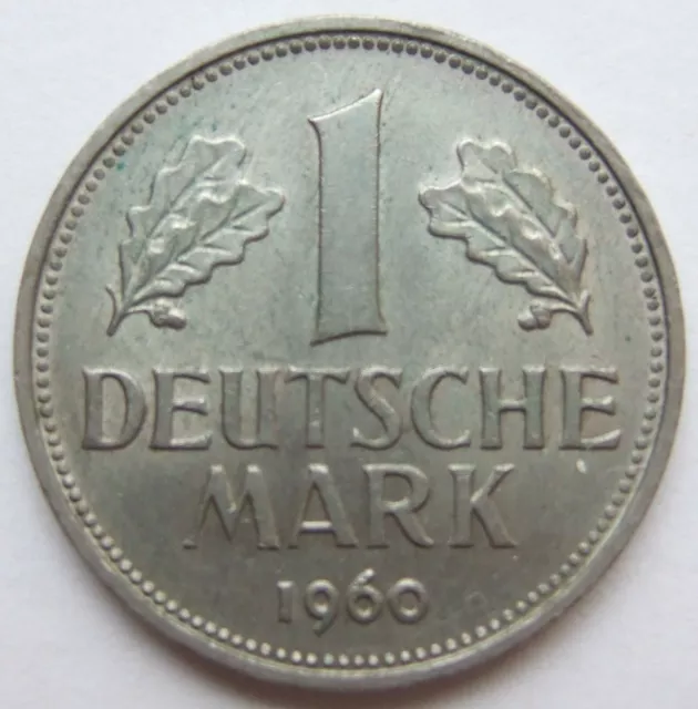 Moneta Rfg 1 Tedesco Marchi 1960 F IN Extremely fine /