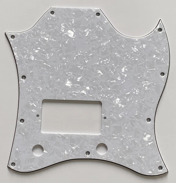 Guitar Pickguard For Gibson SG Standard Single Humbucker,4 Ply White Pearl