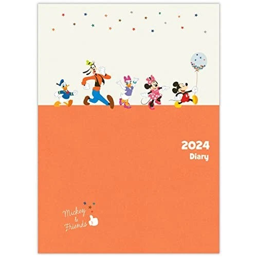 DISNEY GOOD FRIEND 2024 Schedule Planner Diary Book A5 Monthly Japan