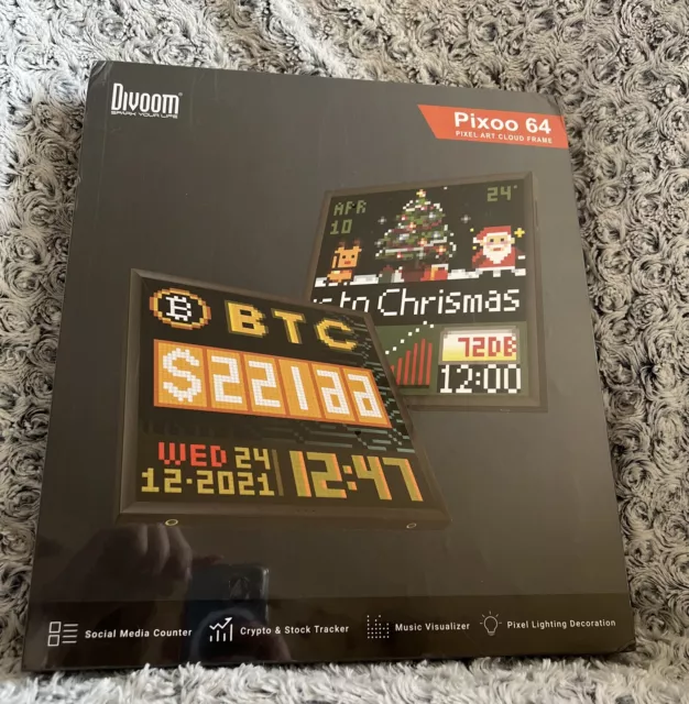 DIVOOM PIXOO64 WIFI Pixel Art Display Digital Photo Frame £135.00