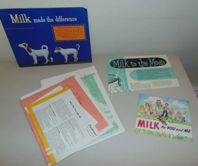 1959 National Dairy Council Teaching Packet "Milk to the Moon"