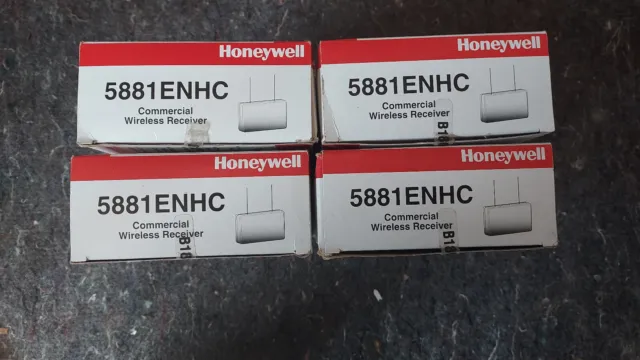 Four Honeywell 5881ENHC Commercial Wireless Receiver