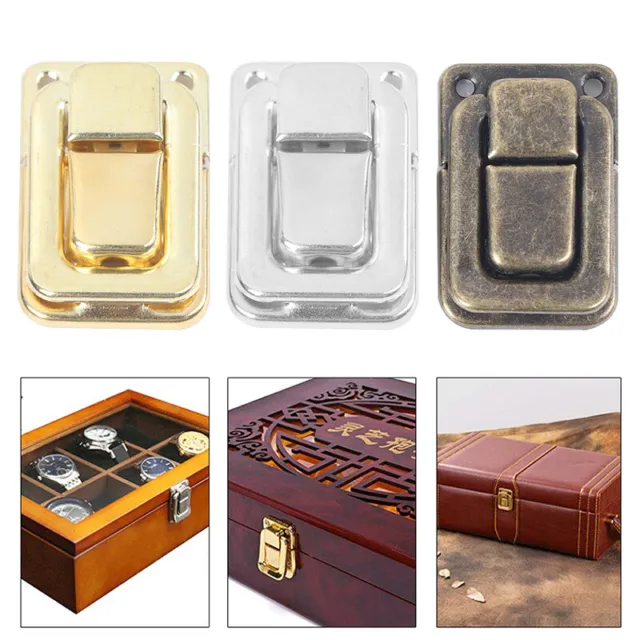 Piccola custodia petto in legno di vino scatola regalo interruttore serratura valigia Hasp top us2