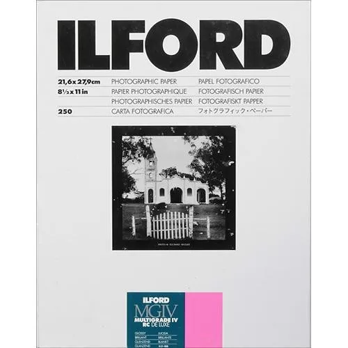 Ilford Multigrade IV RC DeLuxe Paper (Glossy, 8.5 x 11", 250 Sheets) 1770496