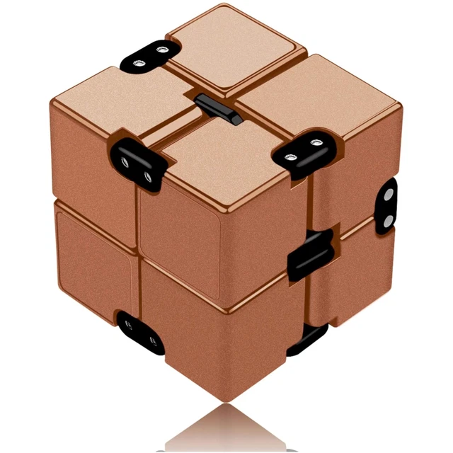 2-in-1 Infinity Cube Tiermotiv - Fidget Würfel Für Kinder 3-11 Jahre 5,5cm
