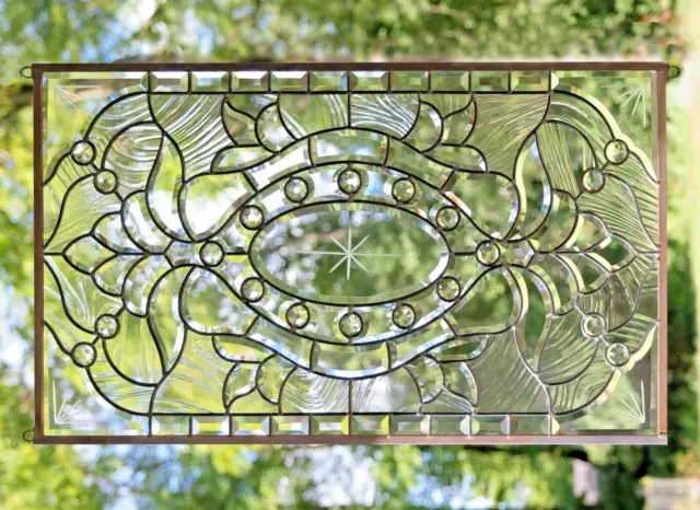 Stained Glass Window Panel add one hangers cost
