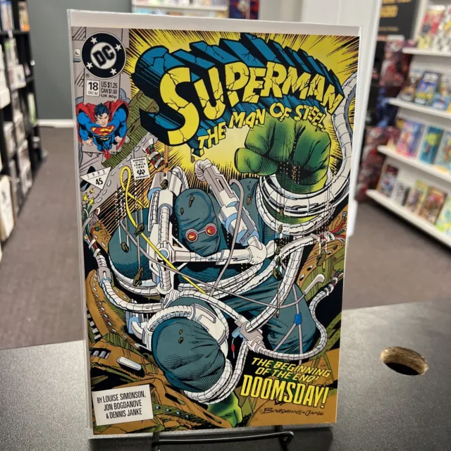 Superman Man of Steel #18 (DC 1992) 1st Print & Full Appearance Doomsday!