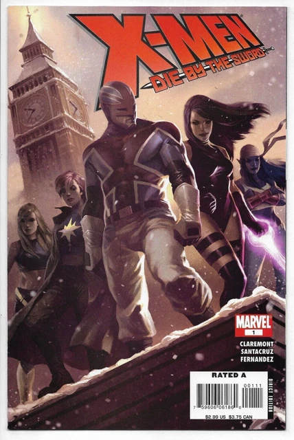 X-Men Die by the Sword #1 MARVEL Claremont Santacruz Fernandez 2007 VFN
