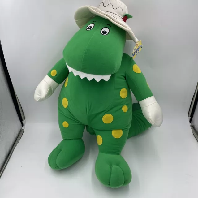 2003 The Wiggles Jumbo Dorothy Dinosaur 28” Plush Spin master Rare  With Tags