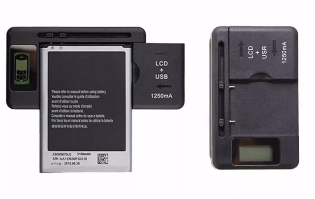 Universal External Samsung S5 Mobile Phone Battery Desktop Charger Kit USB Port