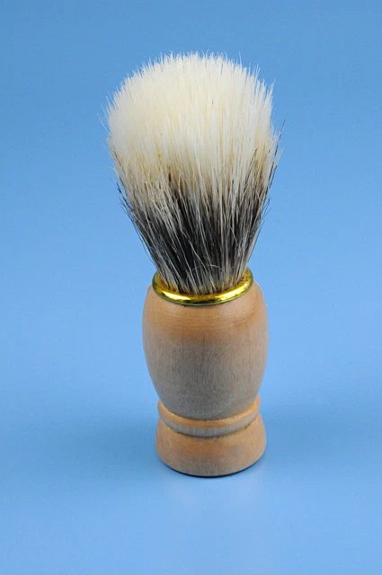 Pennello da Barba Con Manico Setole Naturali Fatto Germania Rasatura a Umido b3