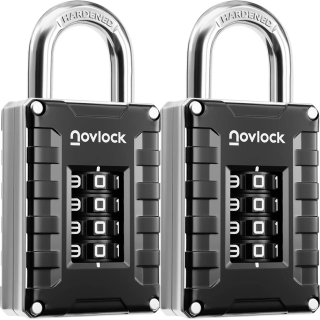 Serrure à Code métallique, mot de passe à 4 chifes, serrure à combinaison réinitialisable, cadenas étanche, accessoires de voyage