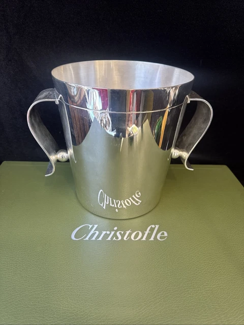 Christofle - Rafraîchisseur à Champagne - Plaqué E  Argent Seau A Champagne