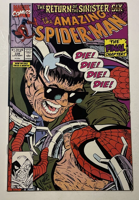Amazing Spider-Man #339 Marvel 1990 The Return of the Sinister Six Part 6